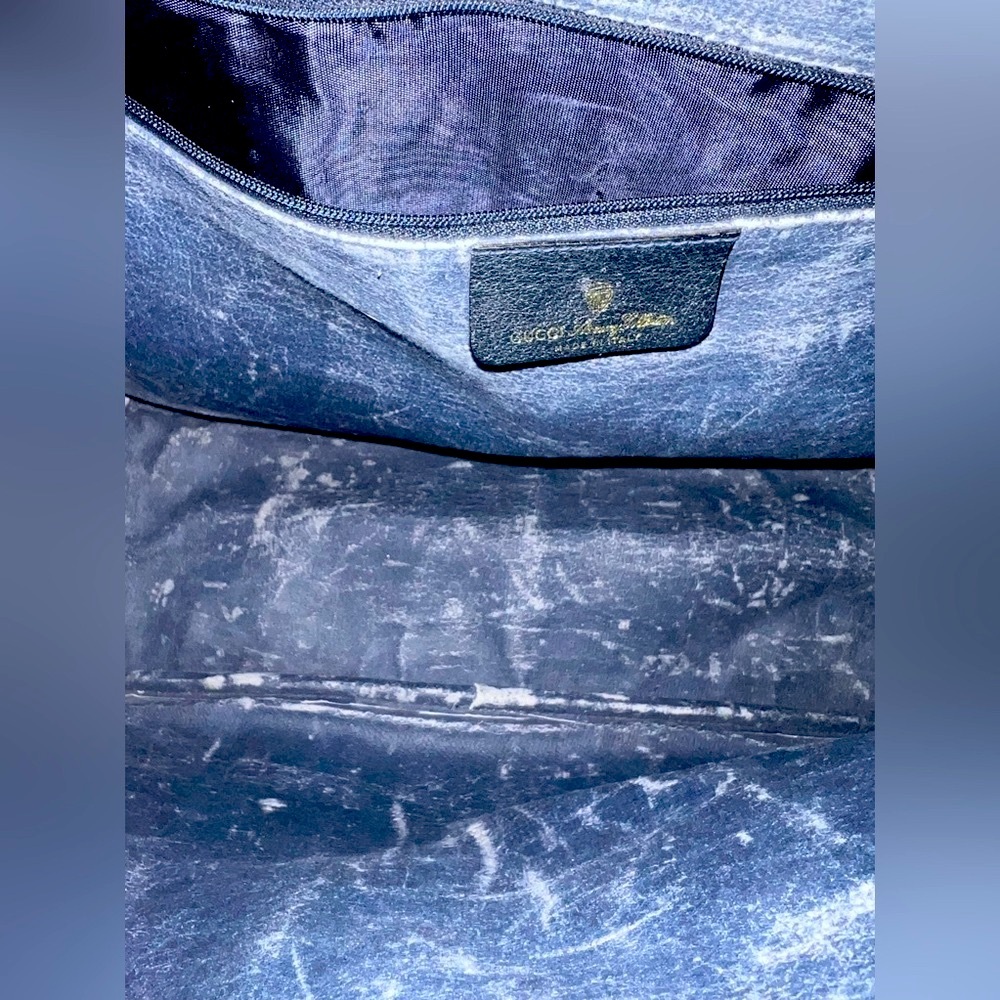 ‼️SOLD‼️GUCCI BLUE SUPREME SHERRY LINE BOSTON BAG #39-02-041 - Picture 6 of 8